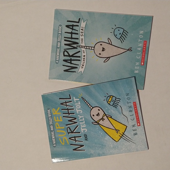 2 in 1! Two Narwhal and Jelly Books by Ben Clanton - Picture 1 of 3